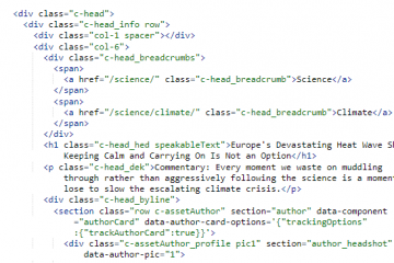 Developer tools – Elements